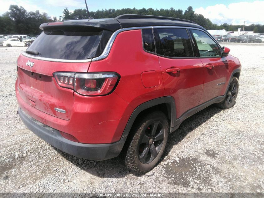 2018 Jeep Compass Latitude 4X4 VIN: 3C4NJDBB1JT167836 Lot: 40106983