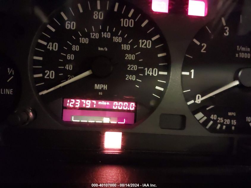 1999 BMW 323 Ic VIN: WBABJ7331XEA19027 Lot: 40107000