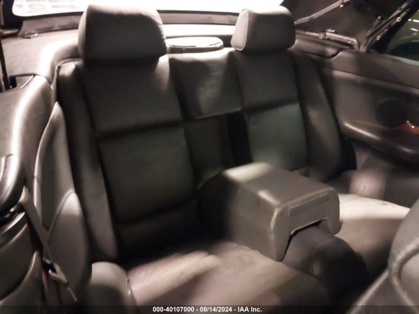 1999 BMW 323 Ic VIN: WBABJ7331XEA19027 Lot: 40107000