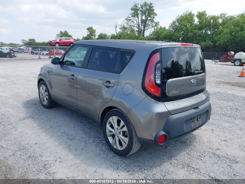 2015 Kia Soul + VIN: KNDJP3A54F7112974 Lot: 40107012