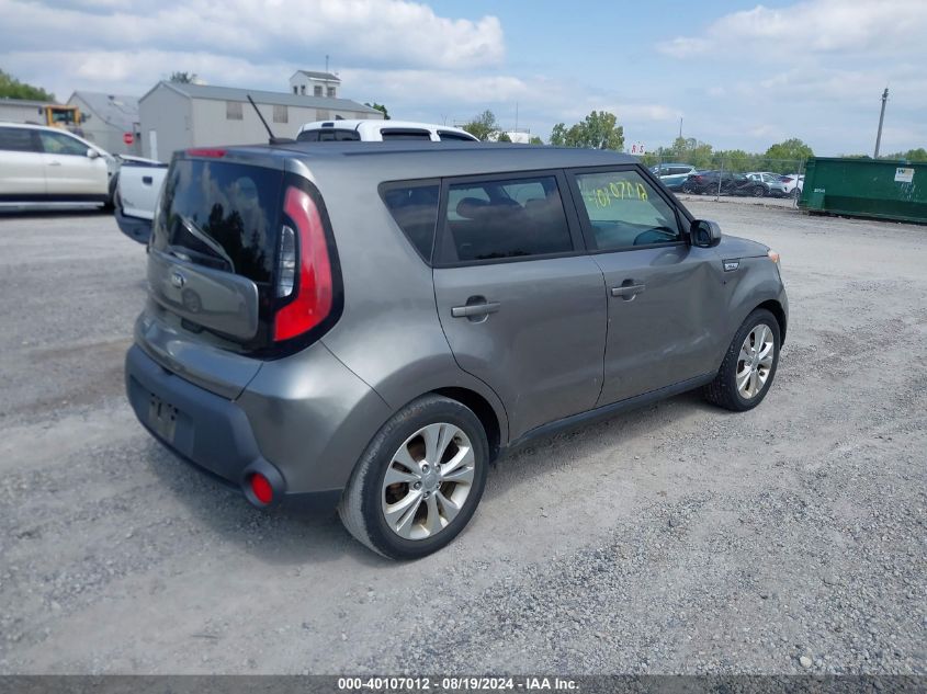 2015 Kia Soul + VIN: KNDJP3A54F7112974 Lot: 40107012