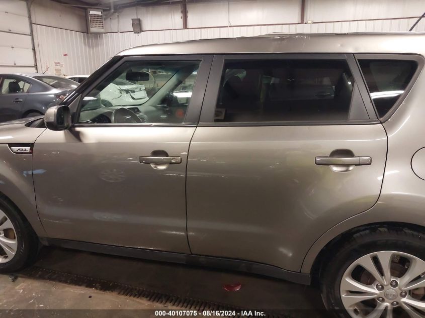 2016 Kia Soul + VIN: KNDJP3A58G7387832 Lot: 40107075