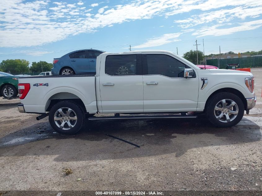 2021 Ford F-150 Lariat VIN: 1FTFW1E83MFD05508 Lot: 40107099