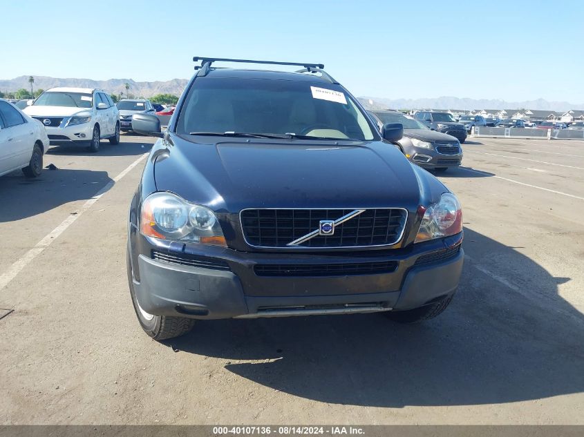 2005 Volvo Xc90 2.5T Awd VIN: YV1CZ911351196400 Lot: 40107136