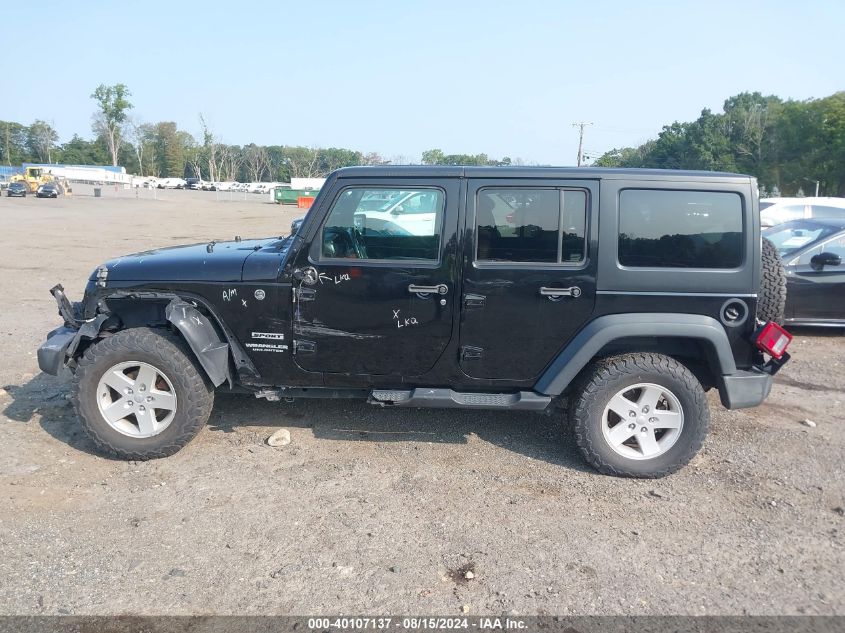 2017 Jeep Wrangler Unlimited Sport 4X4 VIN: 1C4BJWDG4HL704860 Lot: 40107137