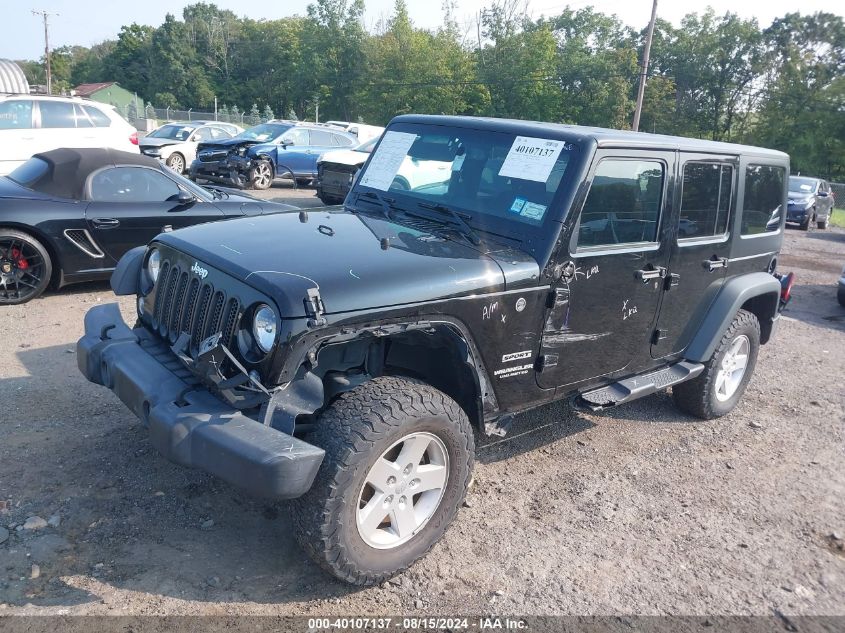 2017 Jeep Wrangler Unlimited Sport 4X4 VIN: 1C4BJWDG4HL704860 Lot: 40107137