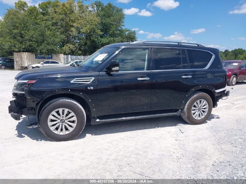 2021 Nissan Armada Sv VIN: JN8AY2AD5M9661586 Lot: 40107286