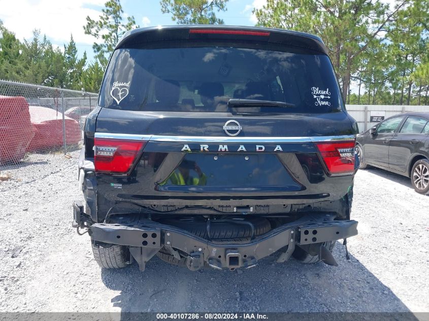 2021 Nissan Armada Sv VIN: JN8AY2AD5M9661586 Lot: 40107286