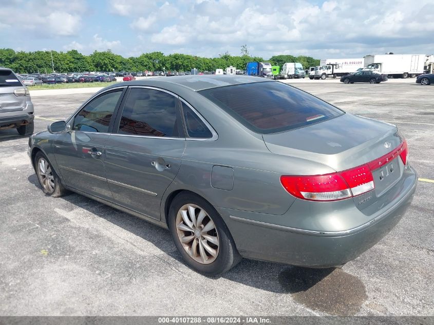 2006 Hyundai Azera Limited/Se VIN: KMHFC46F76A048386 Lot: 40107288