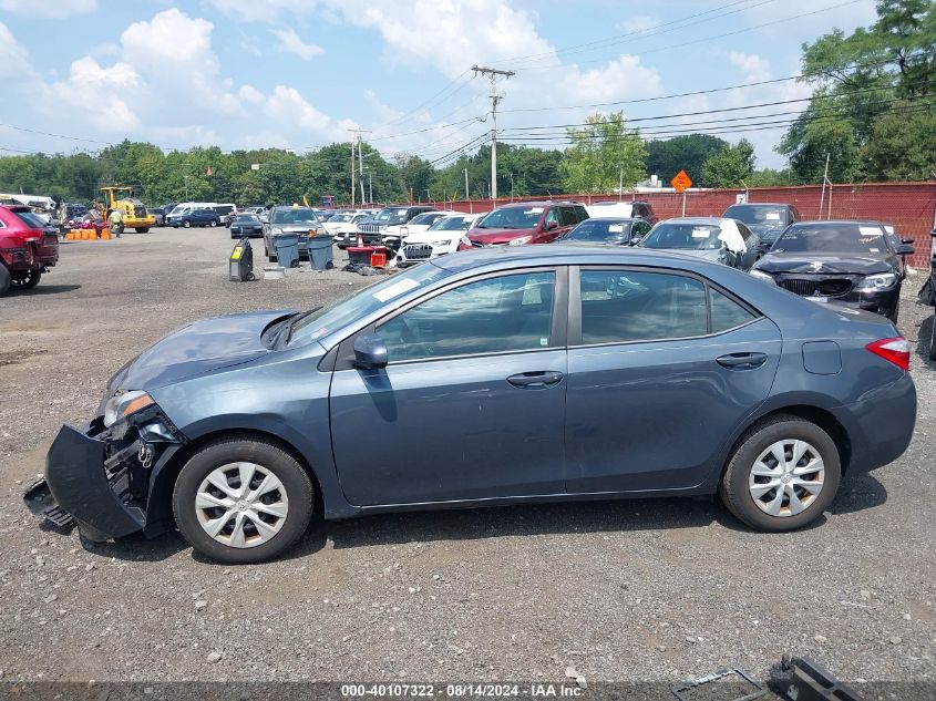 2015 Toyota Corolla L VIN: 2T1BURHE6FC375357 Lot: 40107322