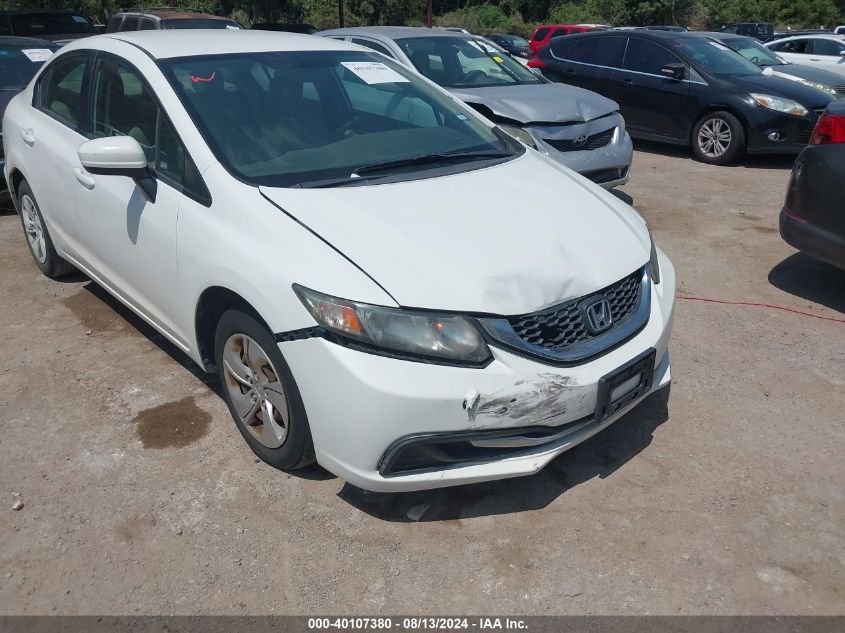 2014 Honda Civic Lx VIN: 19XFB2F51EE045594 Lot: 40107380