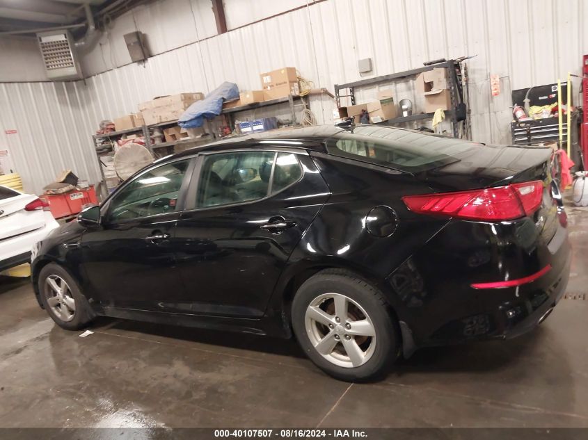 2015 Kia Optima Lx VIN: 5XXGM4A77FG485573 Lot: 40107507