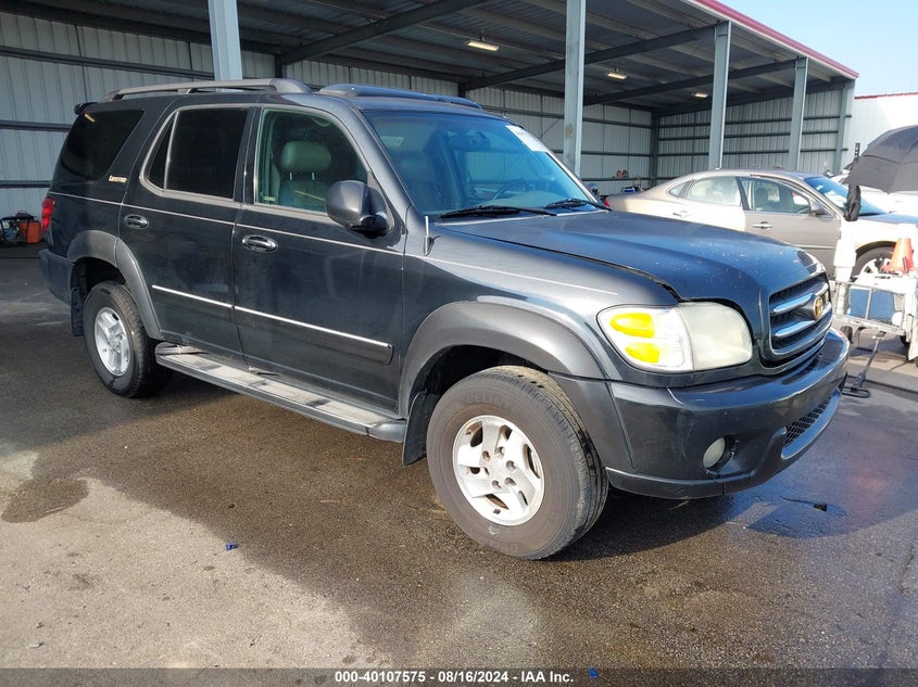 2002 Toyota Sequoia Limited V8 VIN: 5TDBT48A22S078767 Lot: 40107575
