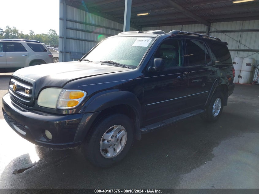 2002 Toyota Sequoia Limited V8 VIN: 5TDBT48A22S078767 Lot: 40107575