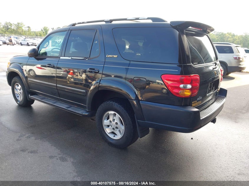 2002 Toyota Sequoia Limited V8 VIN: 5TDBT48A22S078767 Lot: 40107575