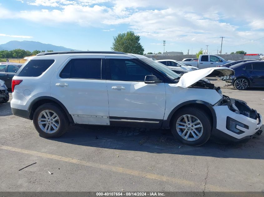 2017 Ford Explorer Xlt VIN: 1FM5K7D87HGA37831 Lot: 40107654