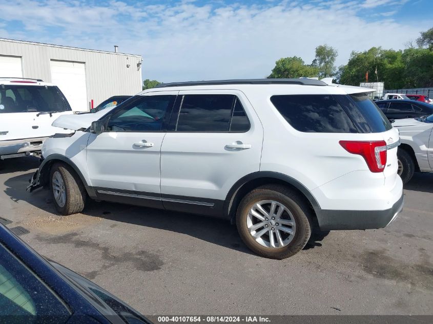 2017 Ford Explorer Xlt VIN: 1FM5K7D87HGA37831 Lot: 40107654