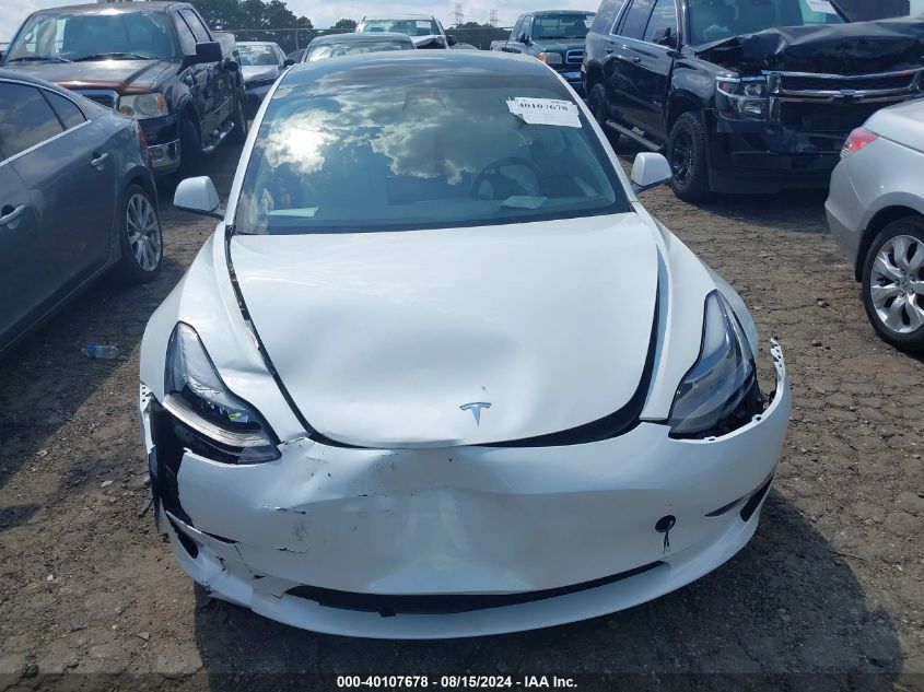 2023 Tesla Model 3 Rear-Wheel Drive VIN: 5YJ3E1EAXPF588183 Lot: 40107678