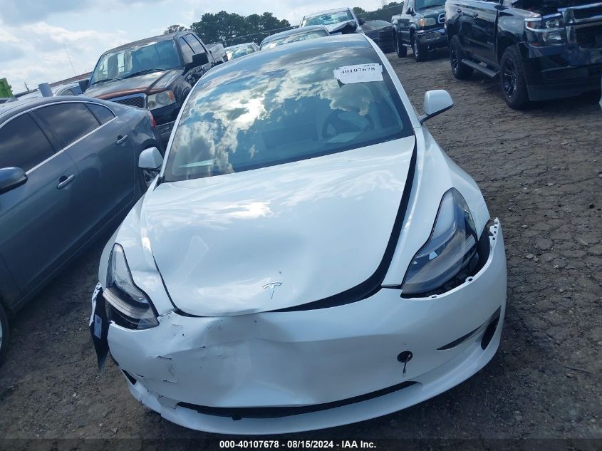 2023 Tesla Model 3 Rear-Wheel Drive VIN: 5YJ3E1EAXPF588183 Lot: 40107678