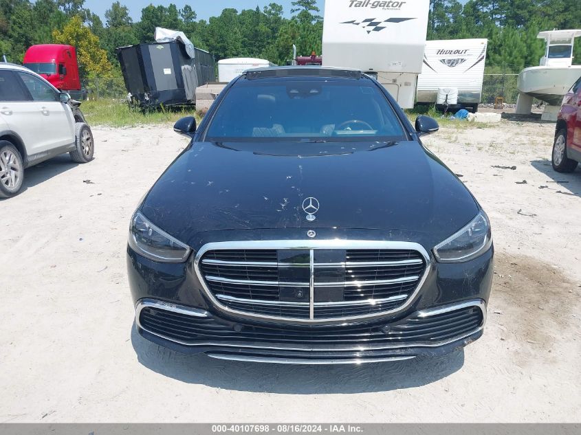 2021 Mercedes-Benz S 580 4Matic VIN: W1K6G7GBXMA038332 Lot: 40107698