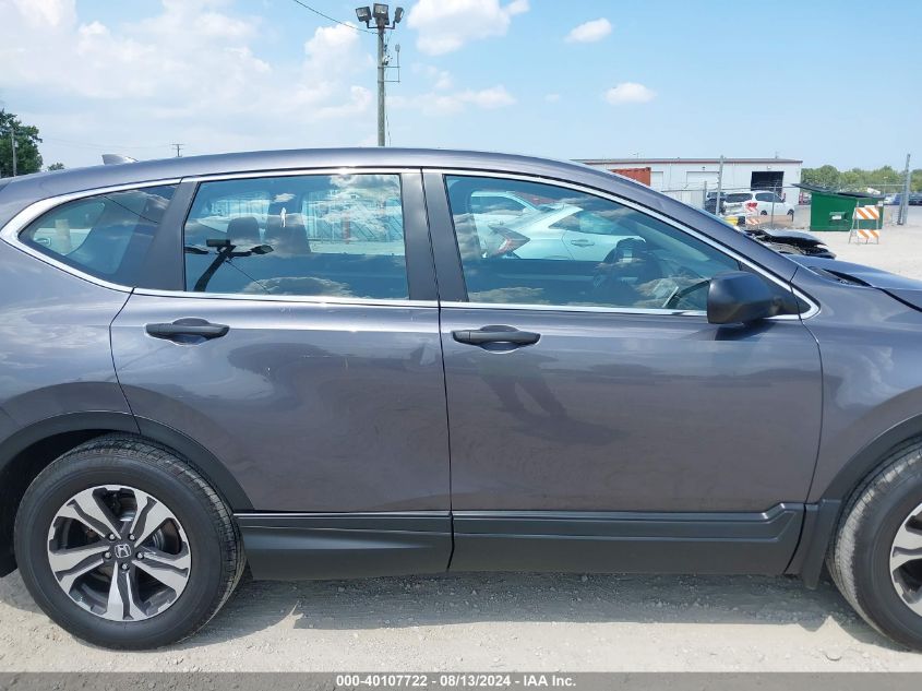 2018 Honda Cr-V Lx VIN: 5J6RW6H3XJL002422 Lot: 40107722