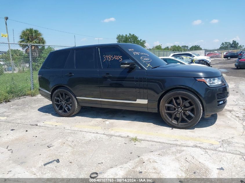 2015 Land Rover Range Rover 5.0L V8 Supercharged VIN: SALGS2TF7FA238766 Lot: 40107763