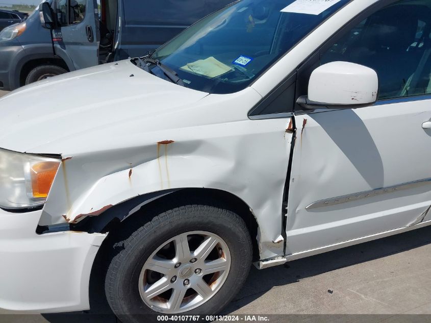 2013 Chrysler Town & Country Touring VIN: 2C4RC1BGXDR669919 Lot: 40107767