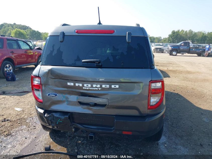 2022 Ford Bronco Sport Big Bend VIN: 3FMCR9B68NRE35554 Lot: 40107781