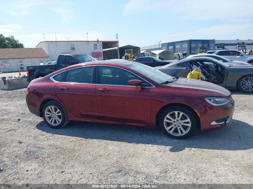 2016 Chrysler 200 Limited VIN: 1C3CCCAB8GN140949 Lot: 40107932