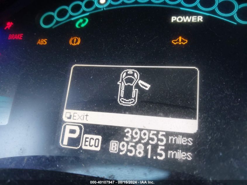 2014 Nissan Leaf S VIN: 1N4AZ0CPXEC339444 Lot: 40107947