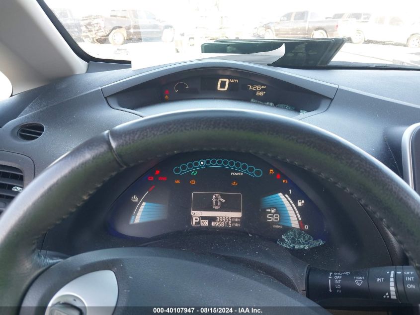 2014 Nissan Leaf S VIN: 1N4AZ0CPXEC339444 Lot: 40107947