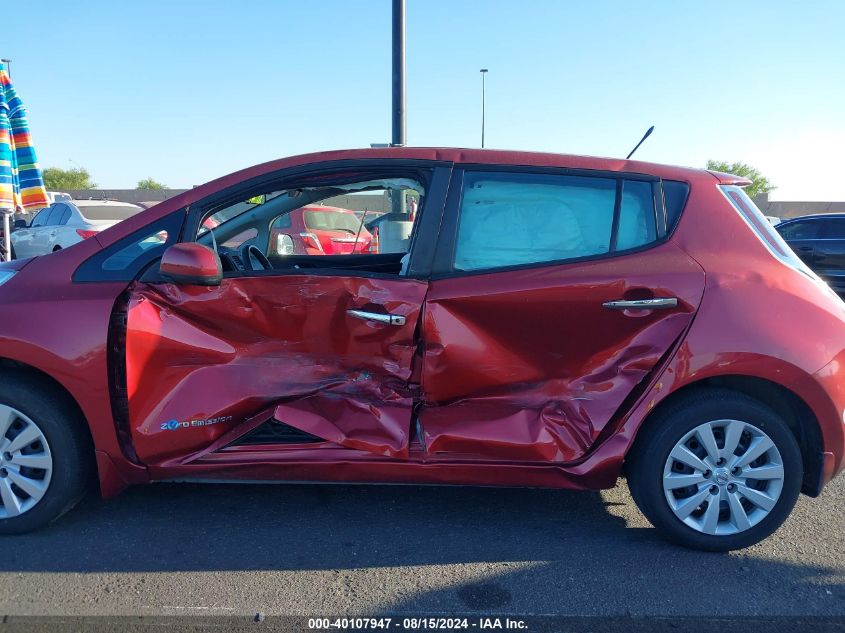 2014 Nissan Leaf S VIN: 1N4AZ0CPXEC339444 Lot: 40107947