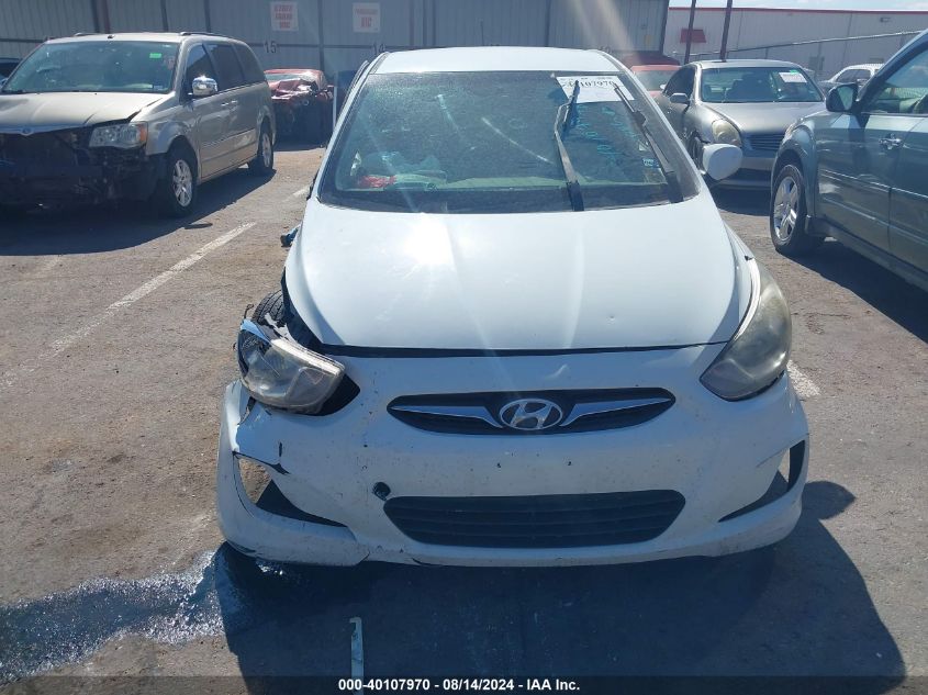 2013 Hyundai Accent Se VIN: KMHCU5AE6DU120064 Lot: 40107970