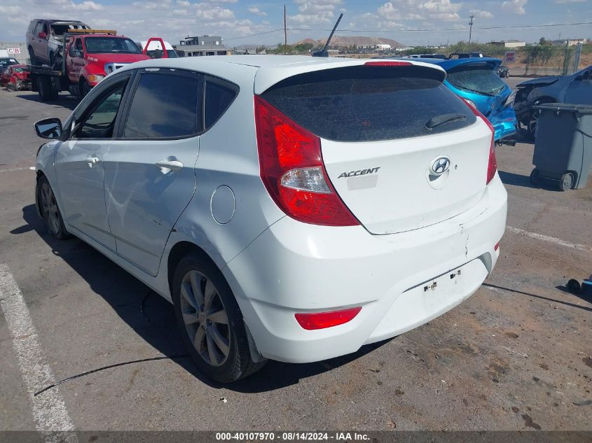 2013 Hyundai Accent Se VIN: KMHCU5AE6DU120064 Lot: 40107970