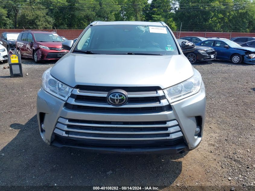 2018 Toyota Highlander Xle VIN: 5TDJZRFH5JS821752 Lot: 40108282