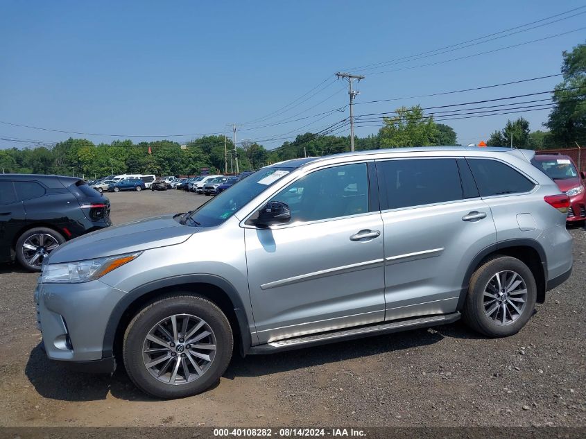 2018 Toyota Highlander Xle VIN: 5TDJZRFH5JS821752 Lot: 40108282