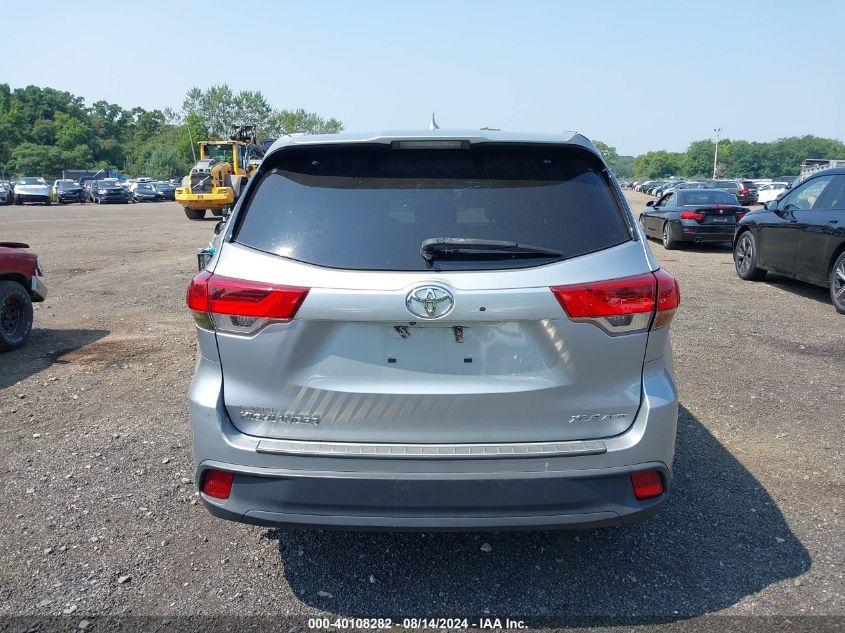 2018 Toyota Highlander Xle VIN: 5TDJZRFH5JS821752 Lot: 40108282