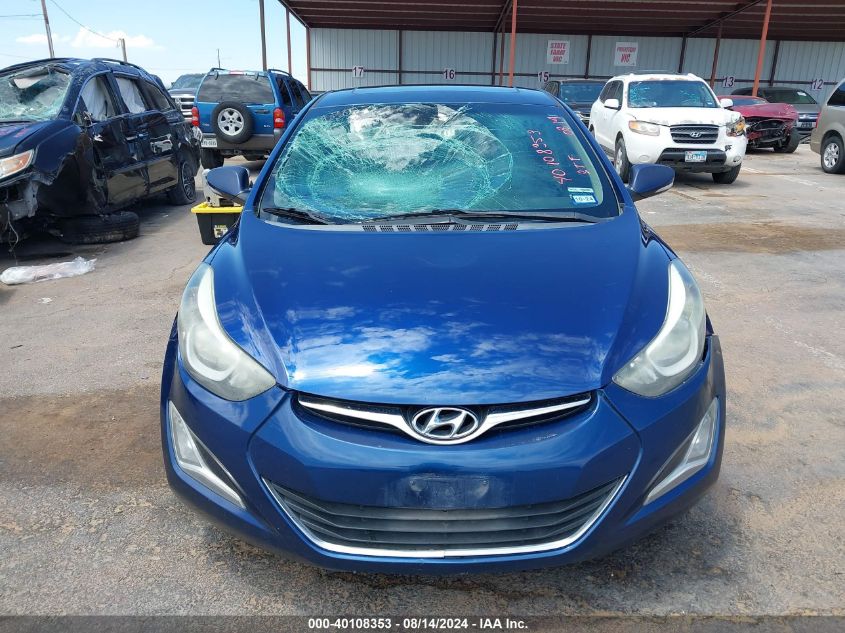 2016 Hyundai Elantra Value Edition VIN: 5NPDH4AE3GH728226 Lot: 40108353