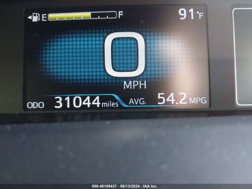 2022 Toyota Prius Le VIN: JTDKAMFU2N3182099 Lot: 40108437