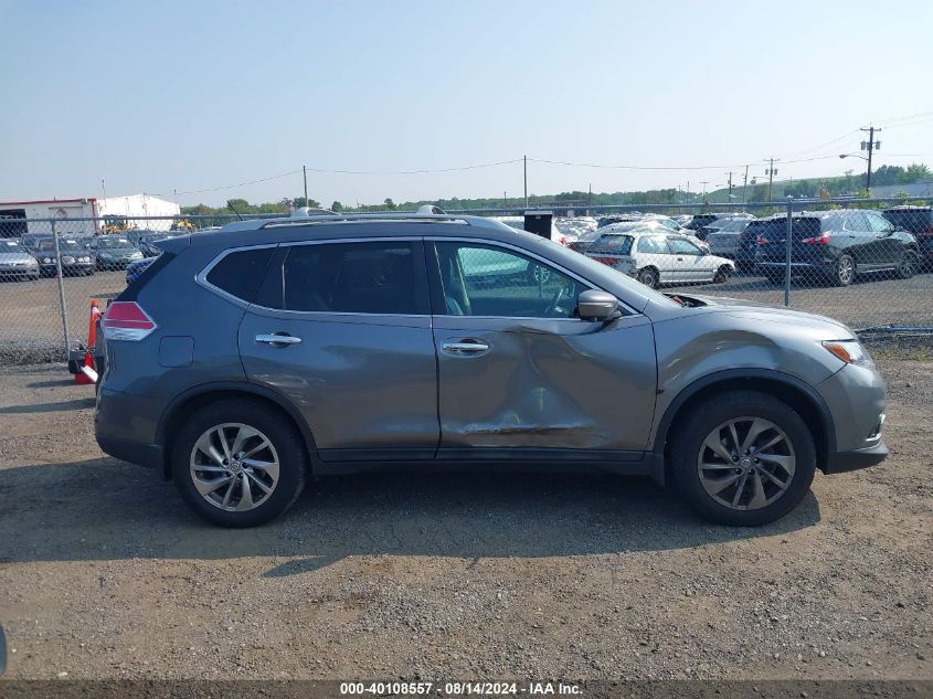 2015 Nissan Rogue Sl VIN: 5N1AT2MVXFC810994 Lot: 40108557