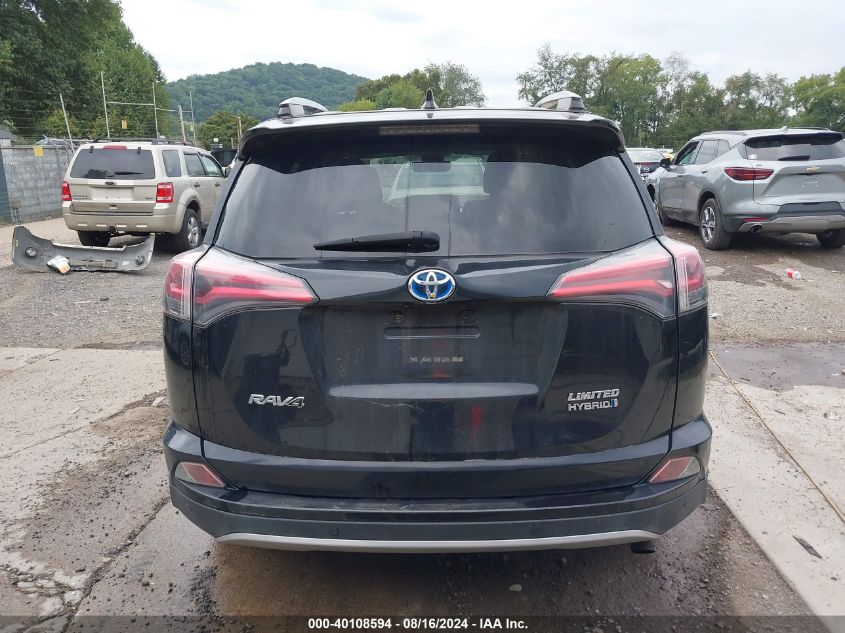 2017 Toyota Rav4 Hybrid Limited VIN: JTMDJREV9HD135201 Lot: 40108594