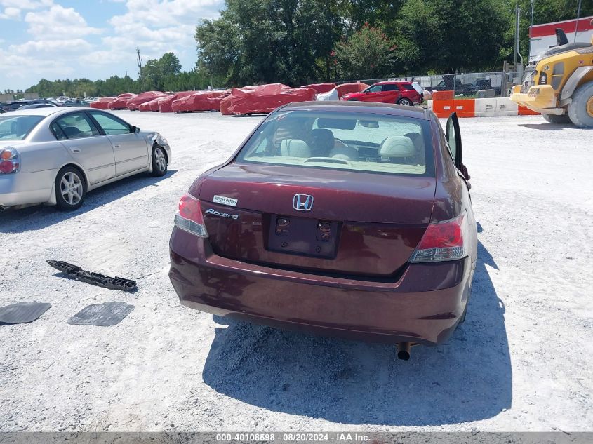 2009 Honda Accord Lx VIN: 1HGCP263X9A041590 Lot: 40108598