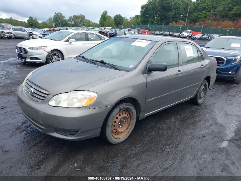 2003 Toyota Corolla Ce VIN: 1NXBR32E03Z110550 Lot: 40108737