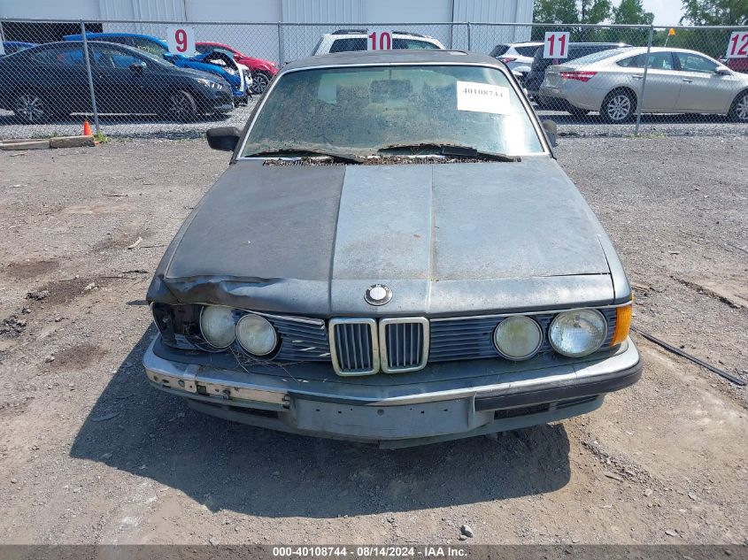 1985 BMW 7 Series VIN: WBAFH510501285106 Lot: 40108744