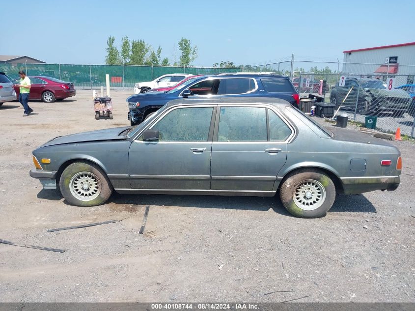 1985 BMW 7 Series VIN: WBAFH510501285106 Lot: 40108744