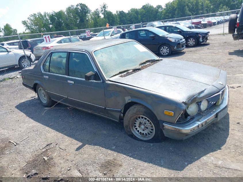 1985 BMW 7 Series VIN: WBAFH510501285106 Lot: 40108744