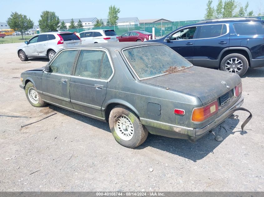 1985 BMW 7 Series VIN: WBAFH510501285106 Lot: 40108744