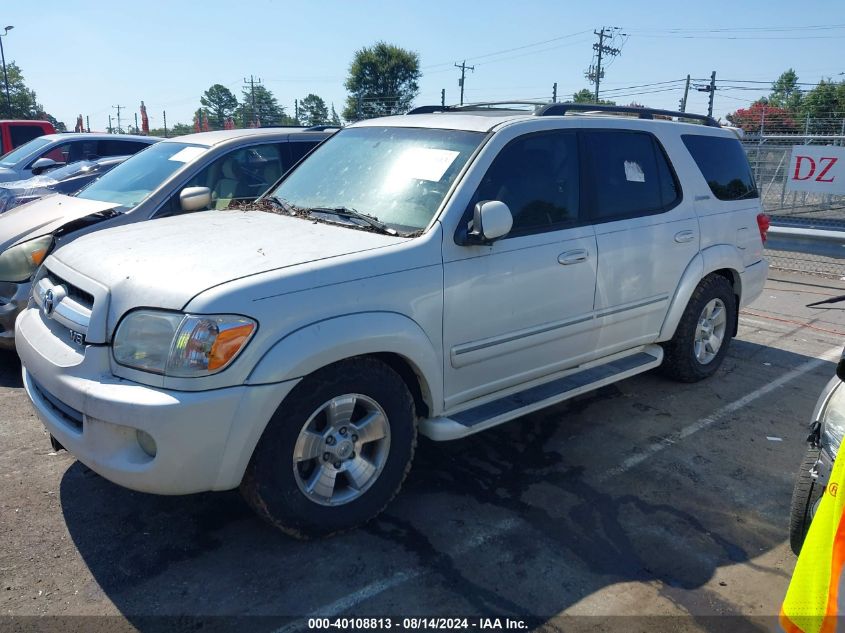 2005 Toyota Sequoia Limited VIN: 5TDBT48A35S256996 Lot: 40108813