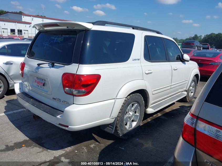 2005 Toyota Sequoia Limited VIN: 5TDBT48A35S256996 Lot: 40108813