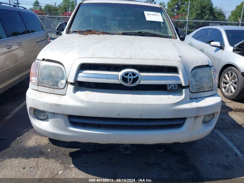 2005 Toyota Sequoia Limited VIN: 5TDBT48A35S256996 Lot: 40108813